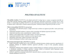 Politika kvalitete