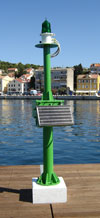 Lučko svjetlo Mali Lošinj, plutajući valobran, glava