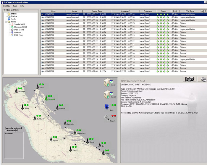 Računarski program VHF DSC sustava